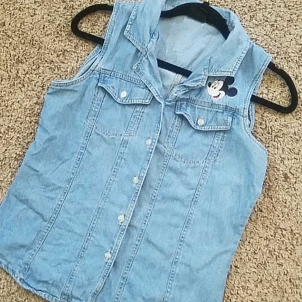 Vintage Mickey Mouse - Cute Disney Button Down Top